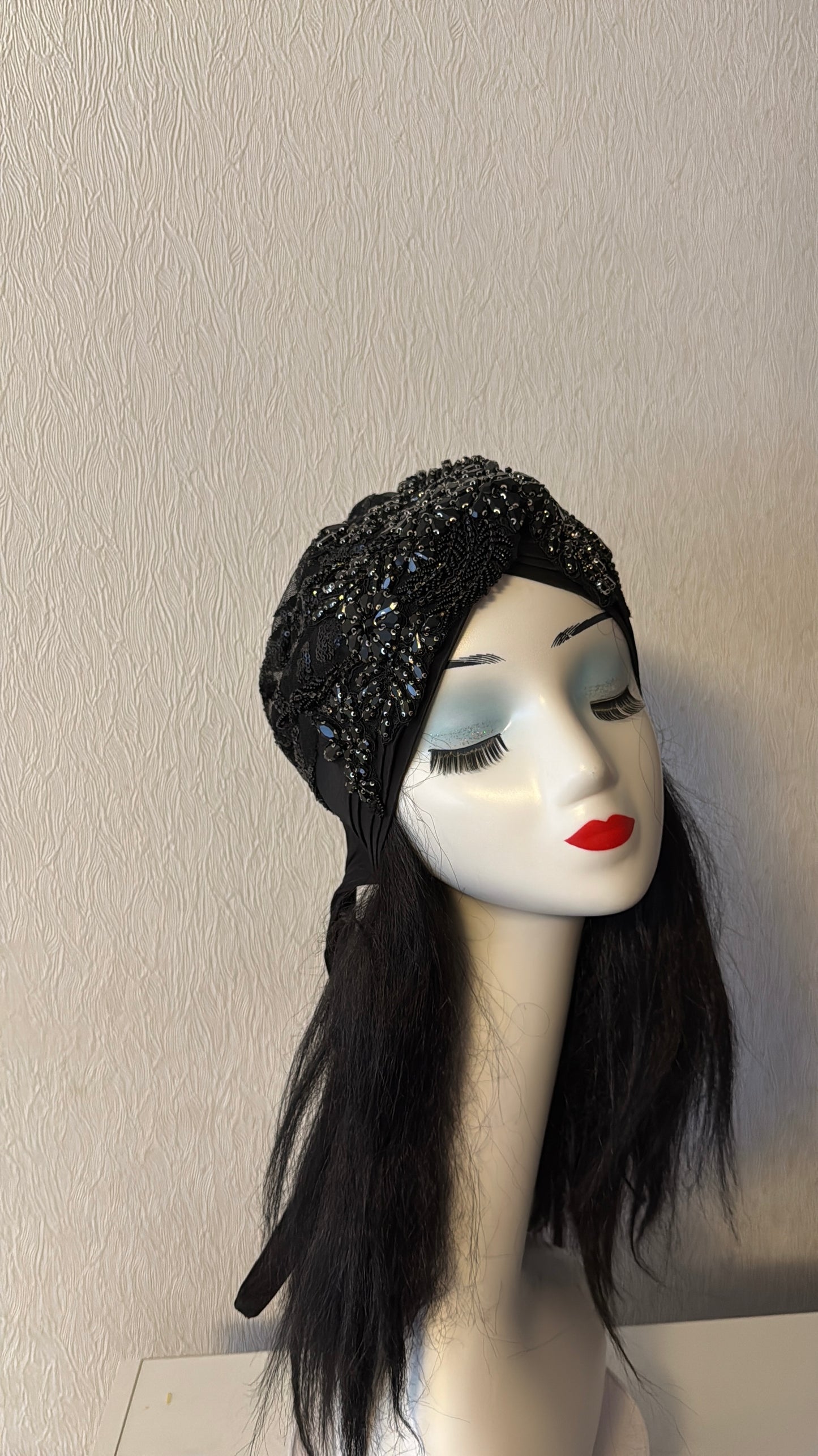 Applique party turban